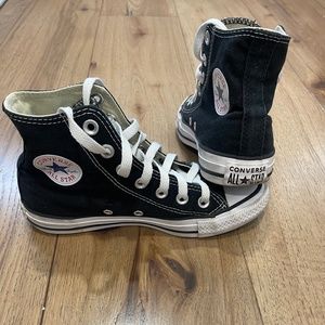 Black Hightop Converse Women’s 5.5